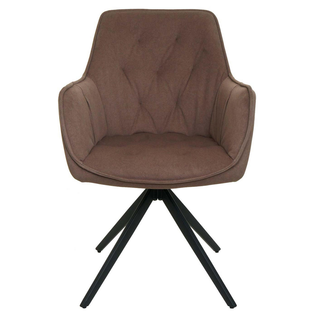 ESSZIMMERSTUHL Braun 6er-Set - Braun, Textil (55/87/60cm) - MCW