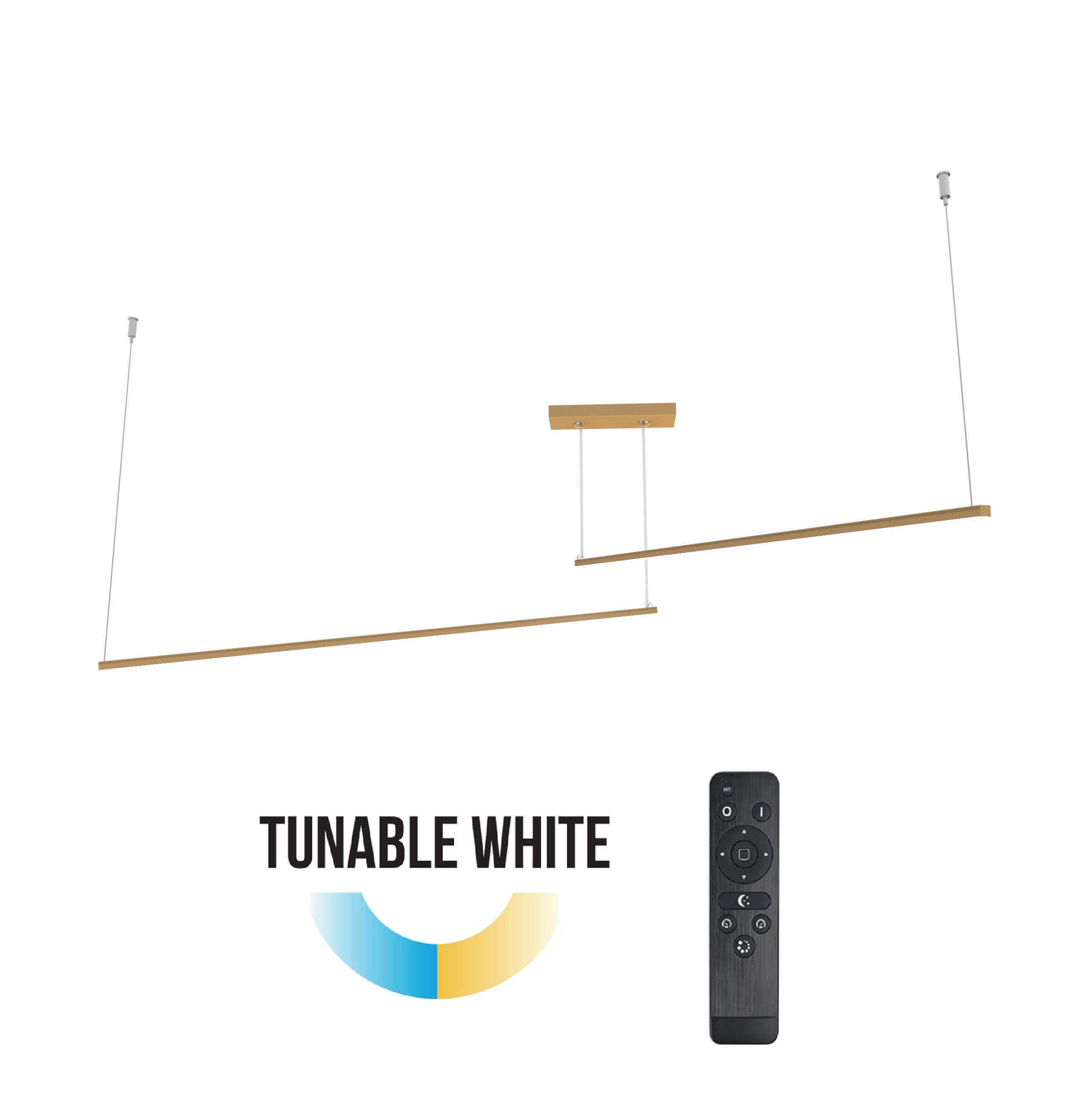 LED-HÄNGELEUCHTE Splint X2 Tunable White - Goldfarben, Metall (2/100/2cm) - Lumicom