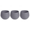 BLUMENTÖPFE Selbstbewässernd Kunststoff 14 cm, 3er-Set - Anthrazit, Kunststoff (14/14cm)