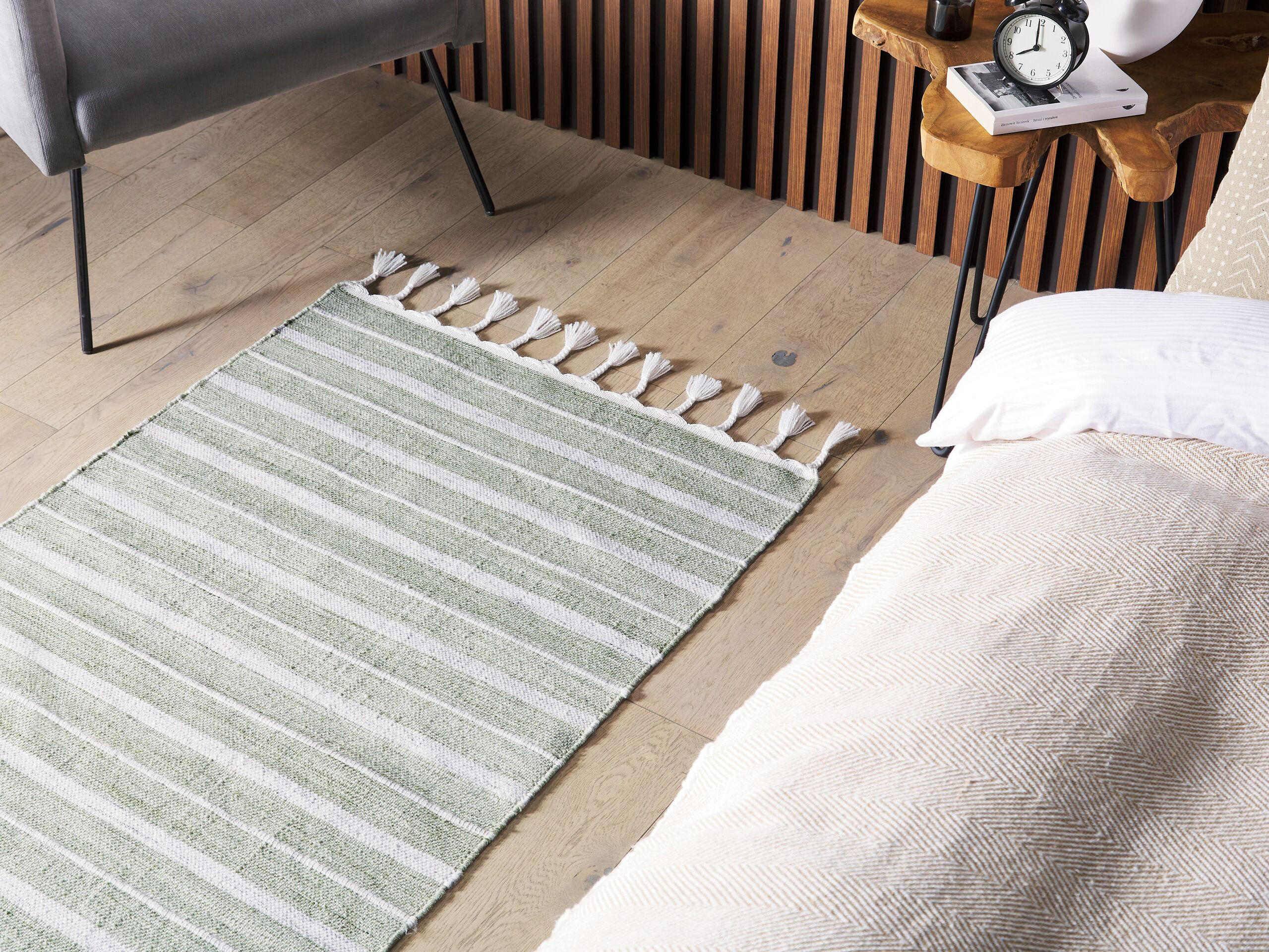 OUTDOOR-TEPPICH Bademli 150/80 cm - Grün, Kunststoff (80/150cm) - Beliani