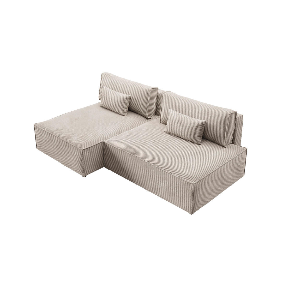 ECKSOFA Georgia Taupe - Taupe, Holz (236/148cm) - Petits-meubles