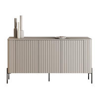 SIDEBOARD Vera 150 - Kaschmir/Schwarz, Holzwerkstoff/Metall (150/80/40cm) - MIRJAN24