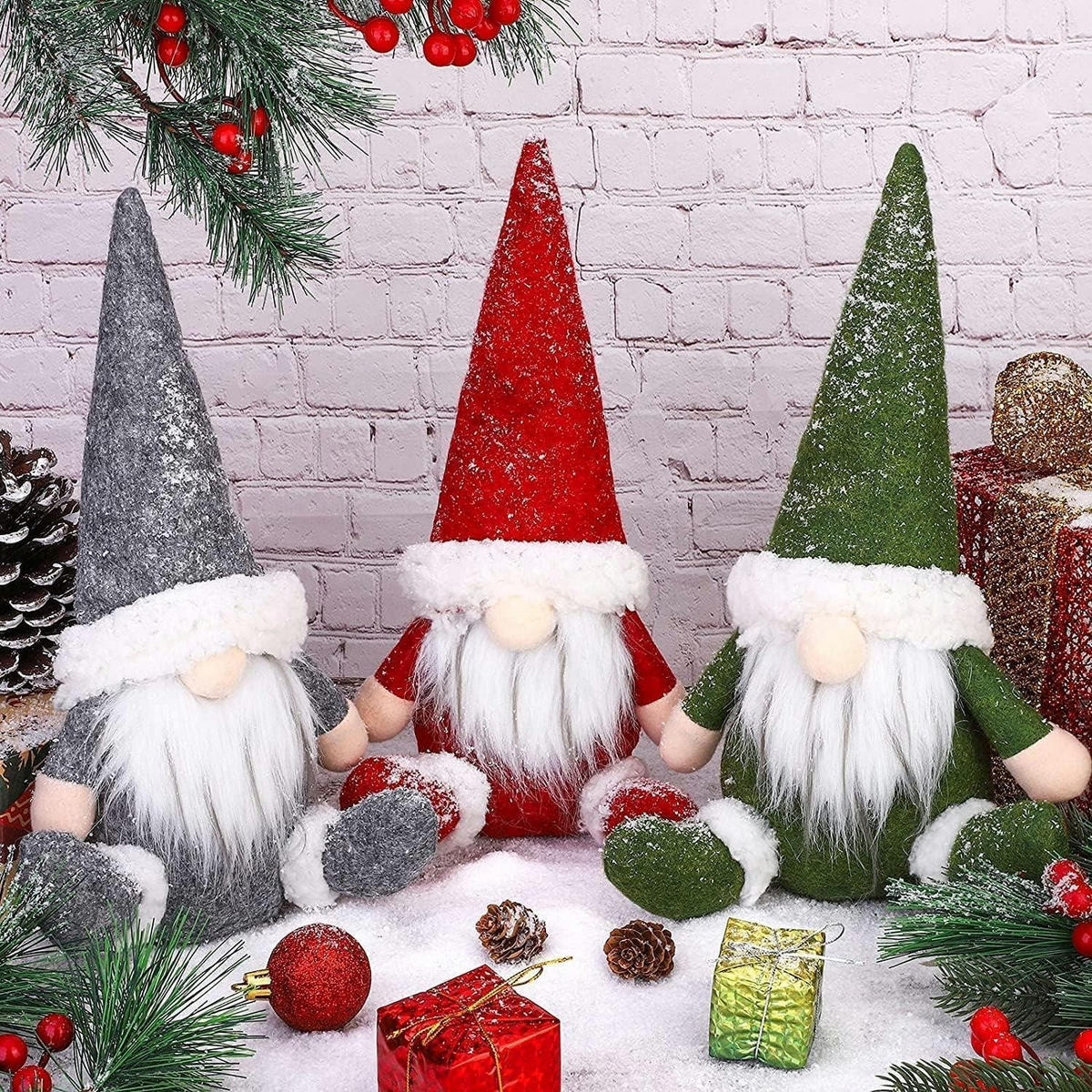 WEIHNACHTSZWERG 3-teiliges Set 30 cm - Multicolor, Textil (15/30/30cm)