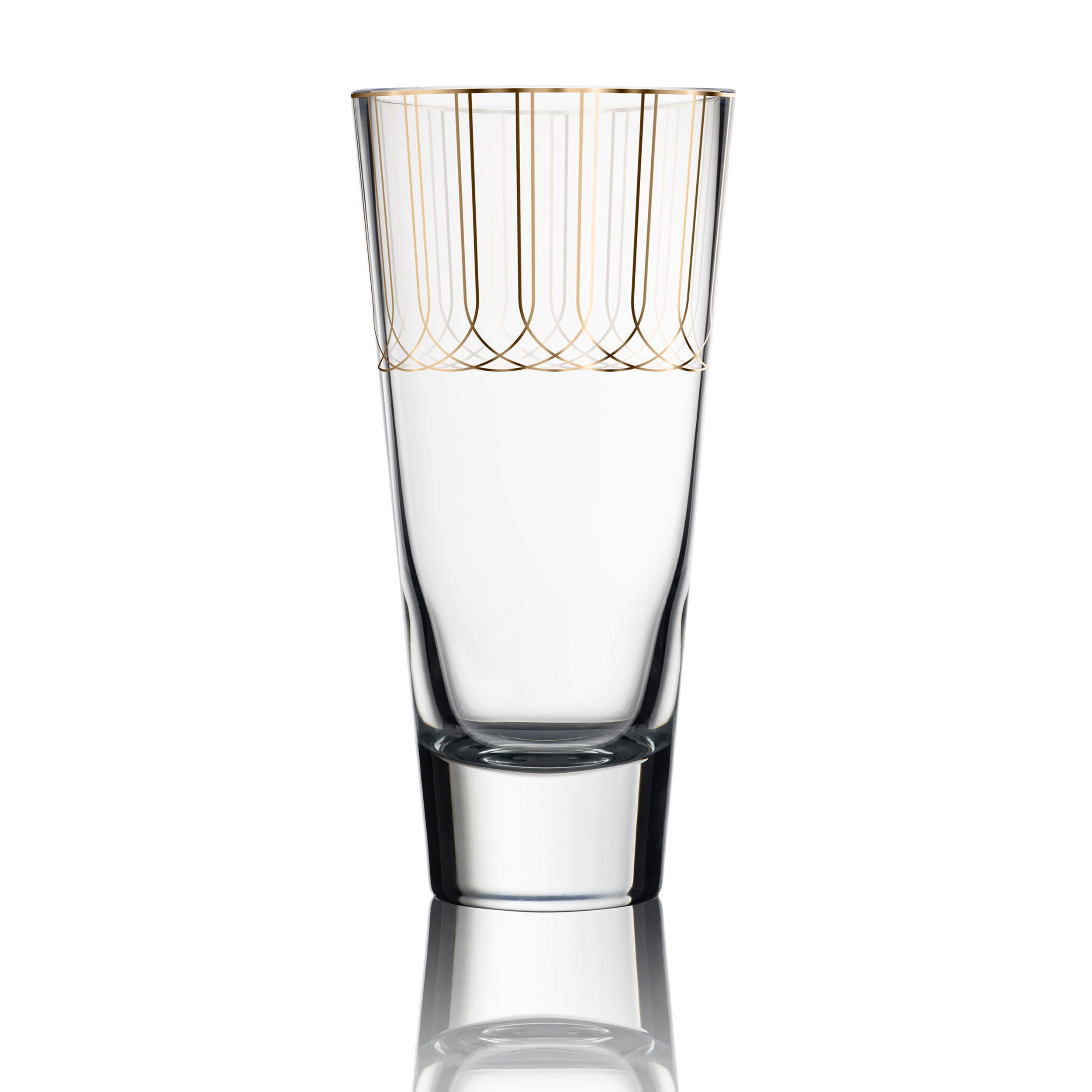 VASE First Gold, Glas, Gold, 26 cm - Goldfarben, Glas (26cm) - Goebel
