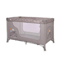 BABY REISEBETT Laufstall Moonlight braun seitliche Öffnung Tragetasche faltbar - Braun, Kunststoff (60/120cm) - Lorelli