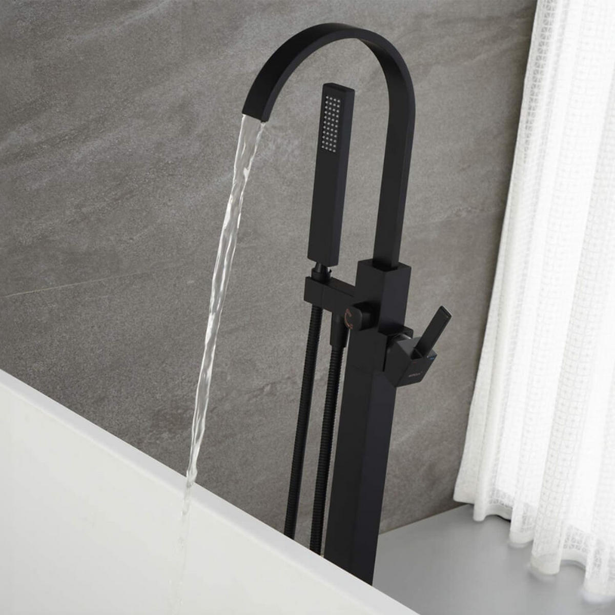 DESIGN Standarmatur SKY – Matt Schwarz - Schwarz, Metall (15/112/20cm) - Home Deluxe
