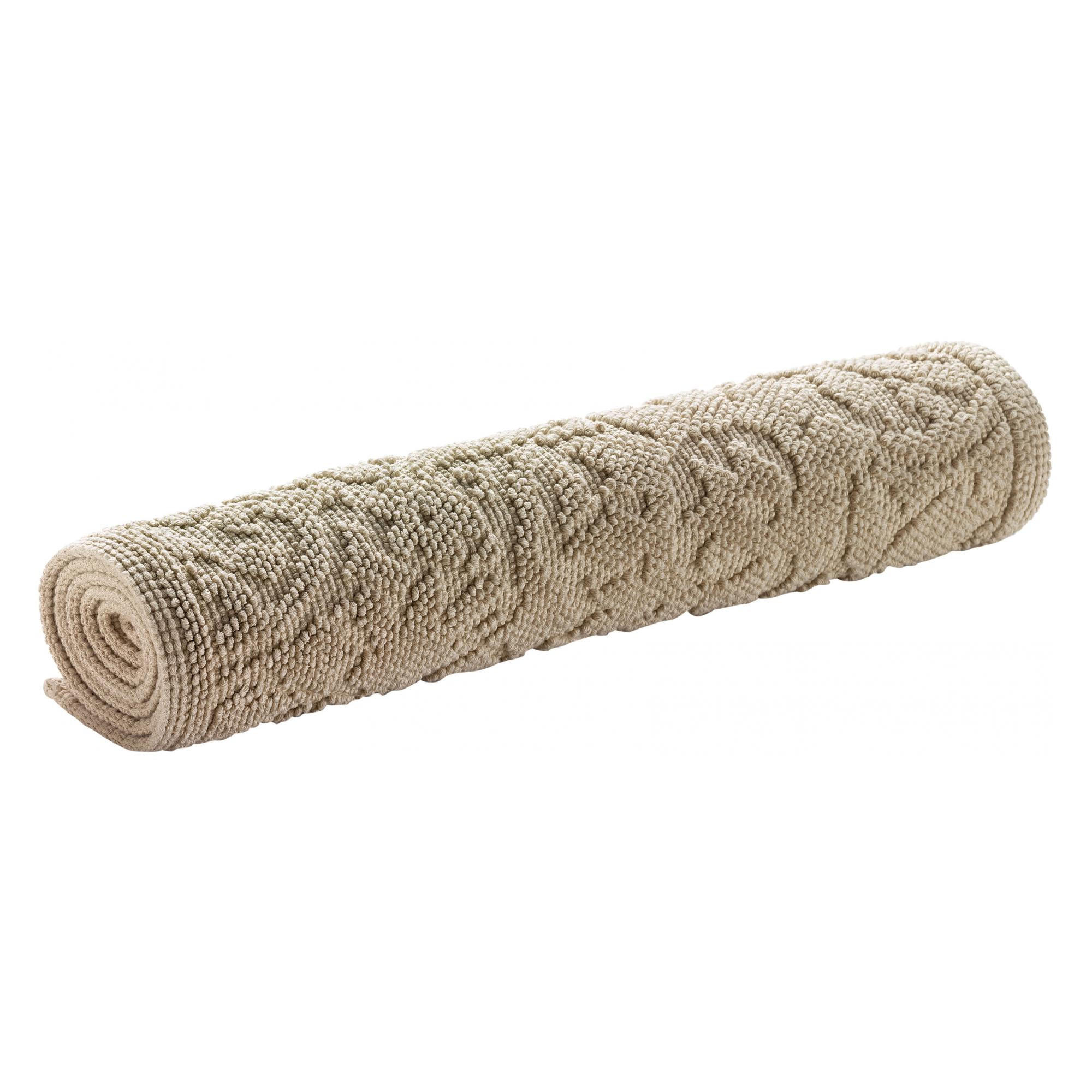 BADEMATTE Gilda leinen 54 x 64 cm - Braun, Textil (54/64cm) - Vivaraise