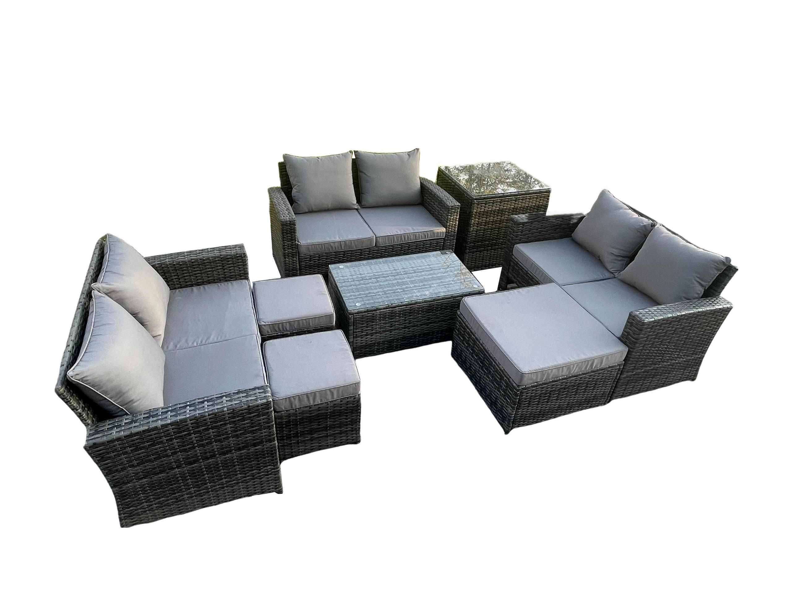 Fimous Gartensofa Dunkelgrau
