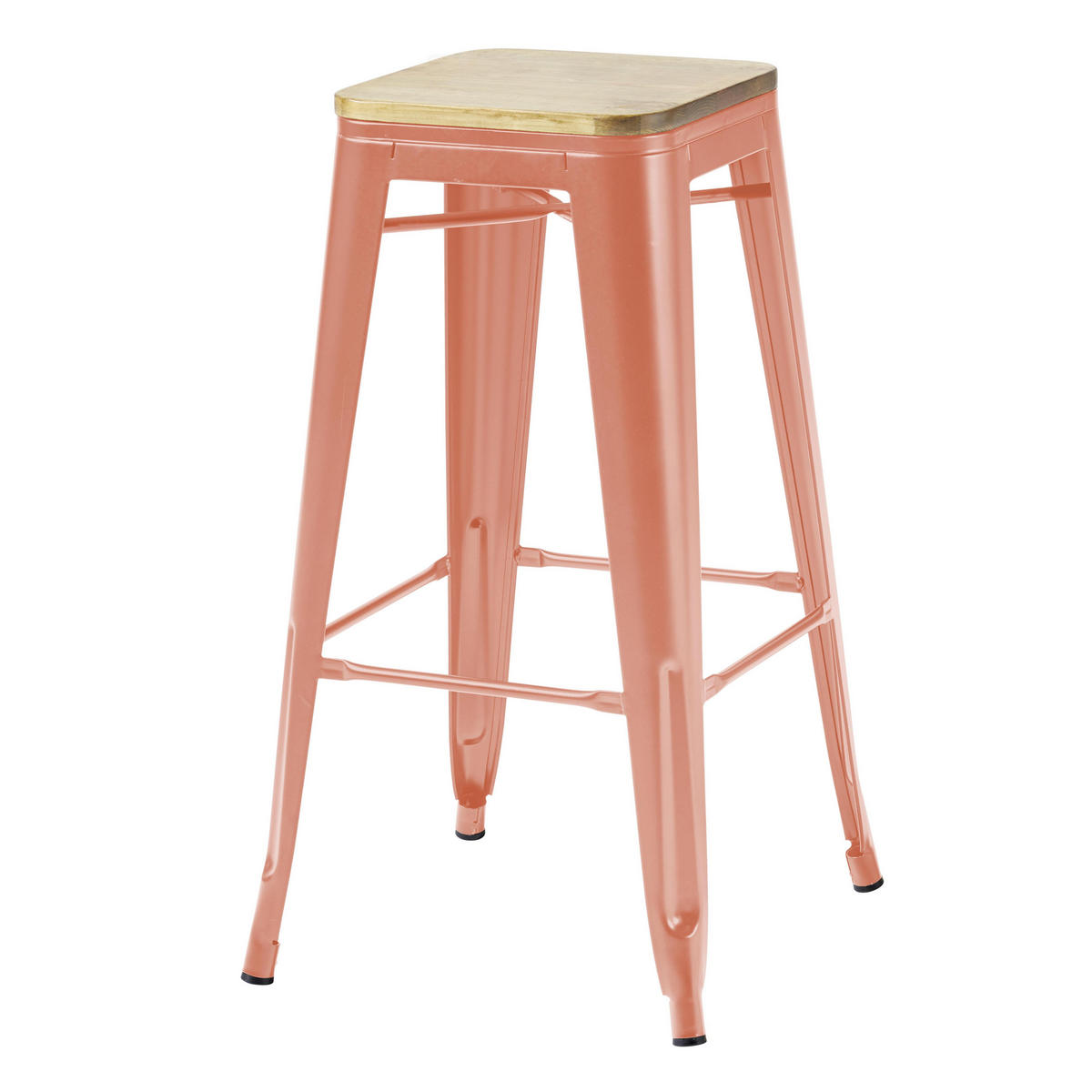 BARHOCKER 4-tlg., Braun - Braun, Metall (43/43cm) - Oviala