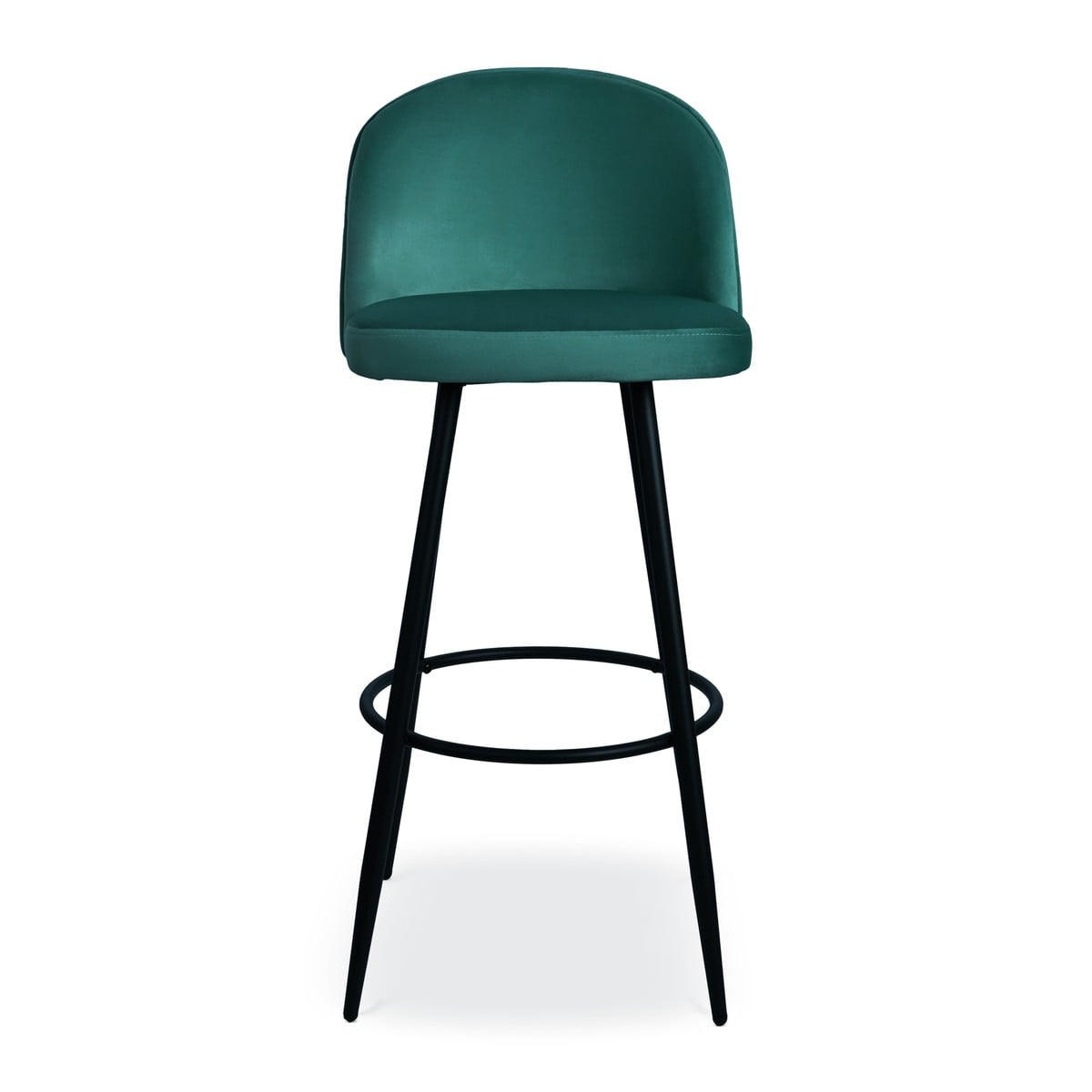 BARHOCKER (2er-set) aus samt - houndi 52/47/102 cm - Türkis, Textil (47/102/52cm) - Calicosy