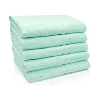 DUSCHTÜCHER, 5er-Set, 70x140 cm, 100% Baumwolle, Grün - Grün, Textil (70/140cm) - Zollner