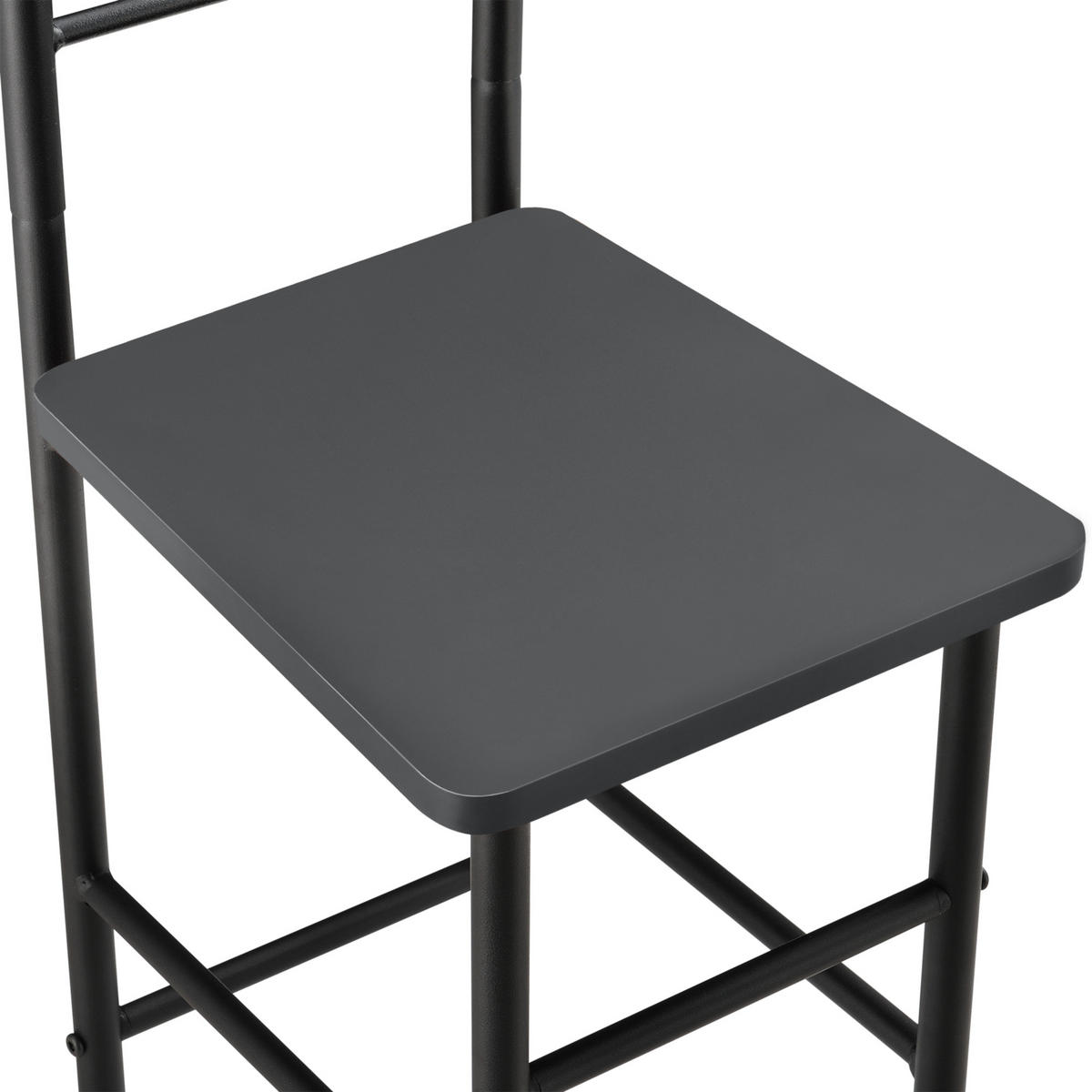 HERRENDIENER Anaheim - Dunkelgrau, Metall (45/107/45cm) - [en.casa]