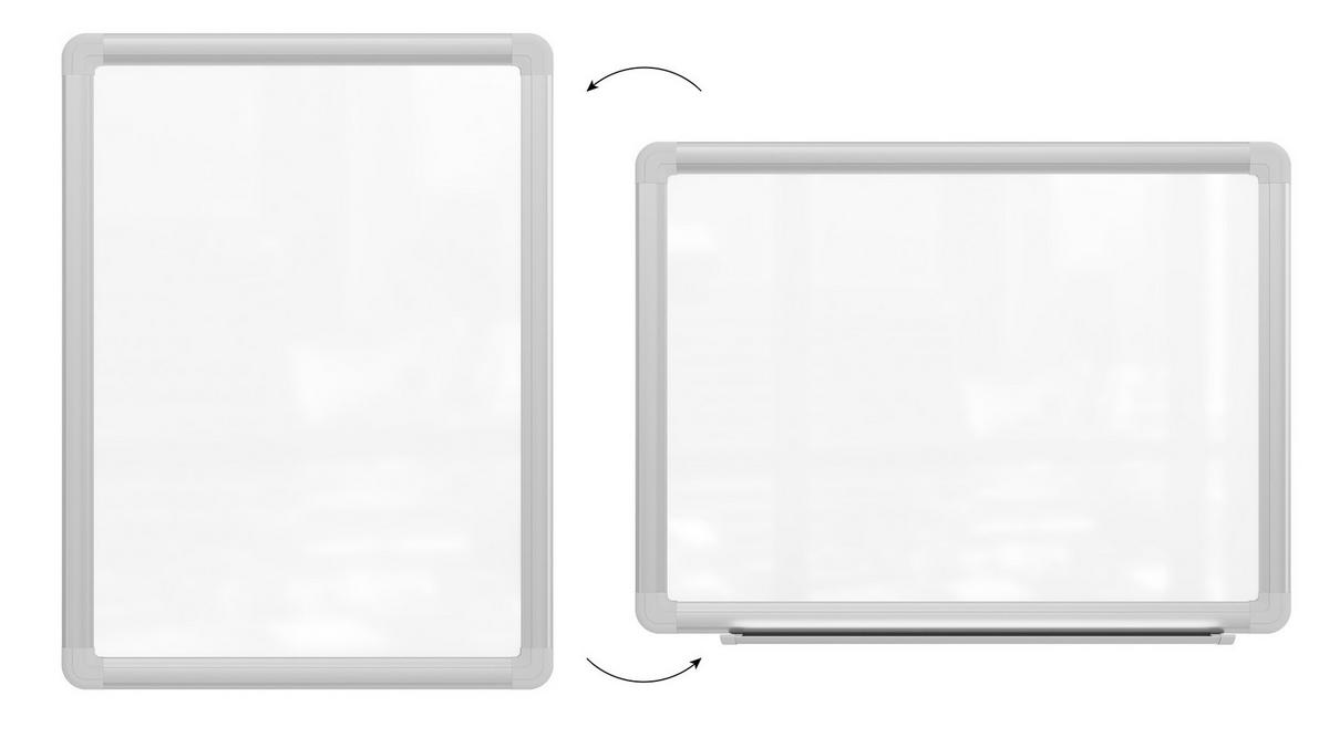 WHITEBOARD Magnetisch 30x40cm - EXPO Alurahmen - Weiß, Metall (30/40/1.6cm) - ALLboards