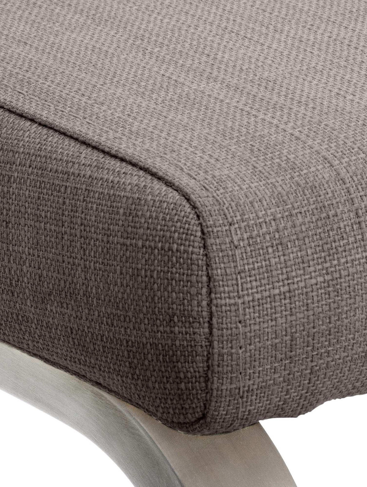 SCHWINGSTUHL Stoff Grau - Edelstahlfarben/Grau, Textil/Metall (40/90/50cm) - CLP