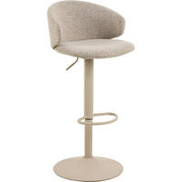 BARHOCKER, Stühle Beige, Metall / Polyester, 46 x 38 x 107 cm - Beige, Textil/Metall (46/107/38cm) - ebuy24