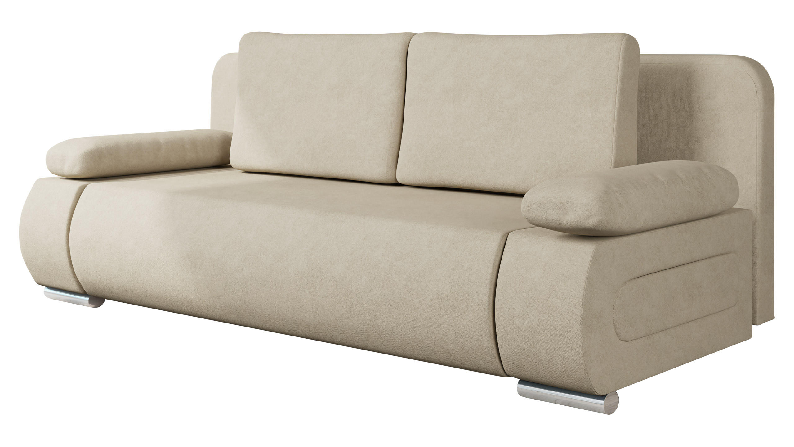 SCHLAFSOFA Emma - Creme, Holz/Kunststoff (200/77/92cm) - MIRJAN24