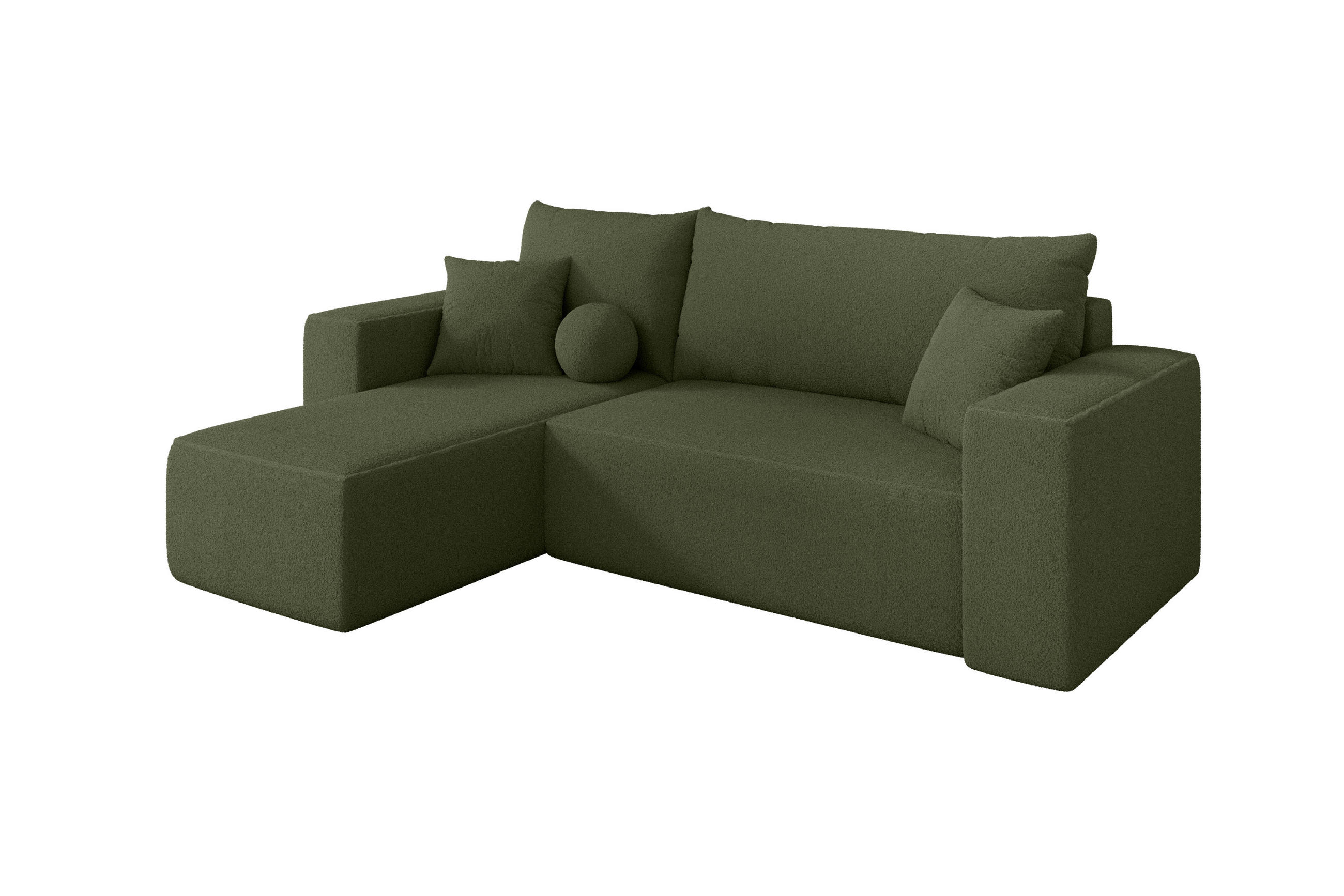 Altdecor Ecksofa Olivgrün 249x139 cm