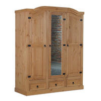 KLEIDERSCHRANK natur - Braun, Holzwerkstoff (157/193/57cm) - ebuy24
