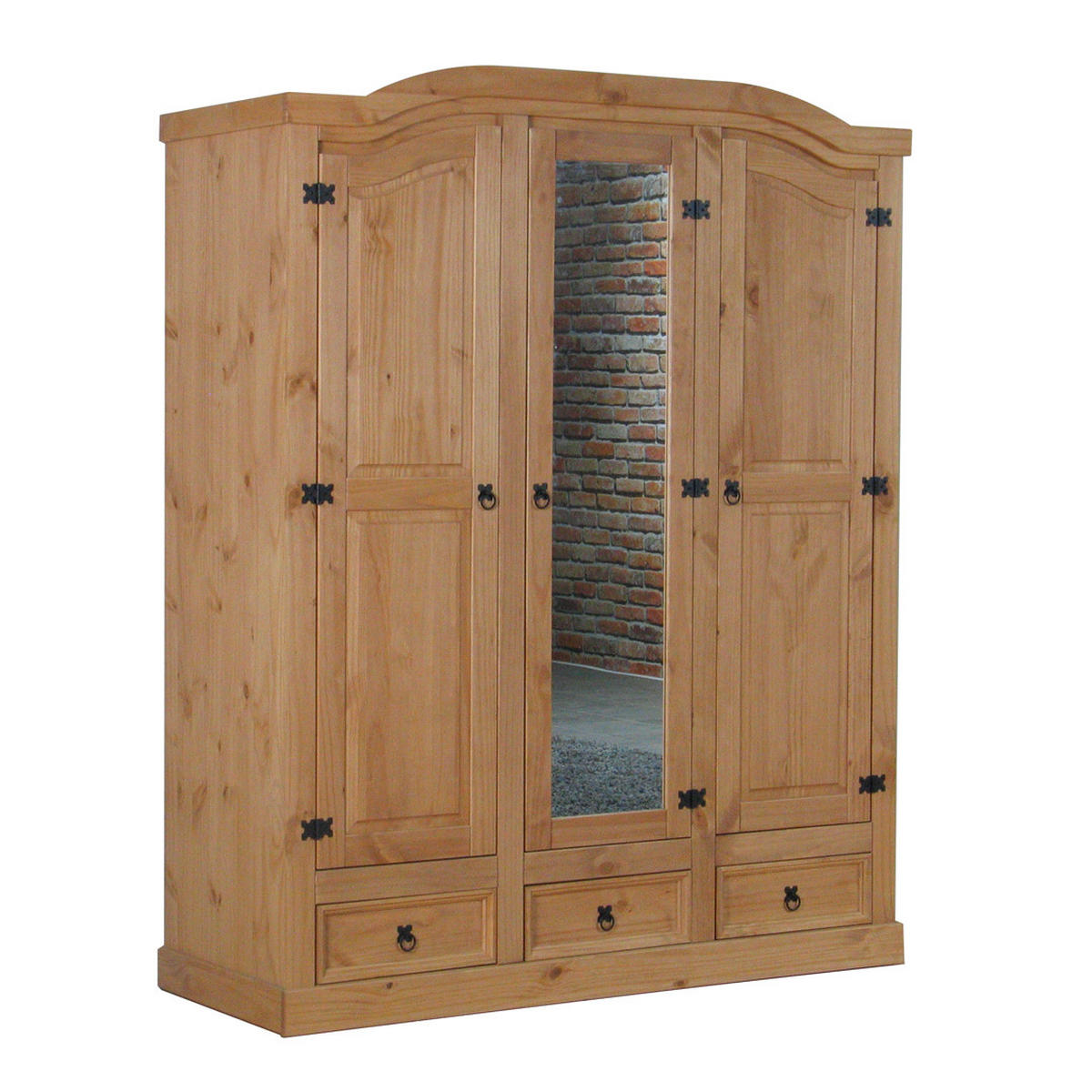 KLEIDERSCHRANK natur - Braun, Holzwerkstoff (157/193/57cm) - ebuy24