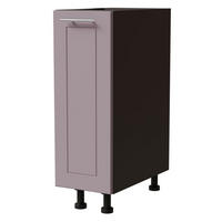 UNTERSCHRANK Bari D1D/20 Lava / RAL 4009 pastellviolett 20 / 50 / 82cm - Dunkelgrau/Violett, Holz/Holzwerkstoff (20/82/50cm) - Feldmann-Wohnen
