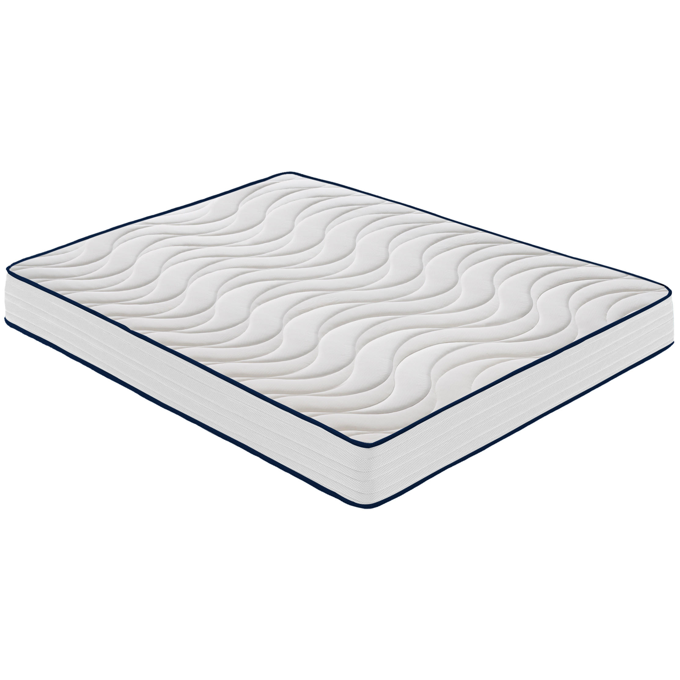 MATRATZE 200x200, Höhe 20 cm, Kaltschaum H4, CLEO - Weiß, Textil (200/200cm) - iLoveSleep