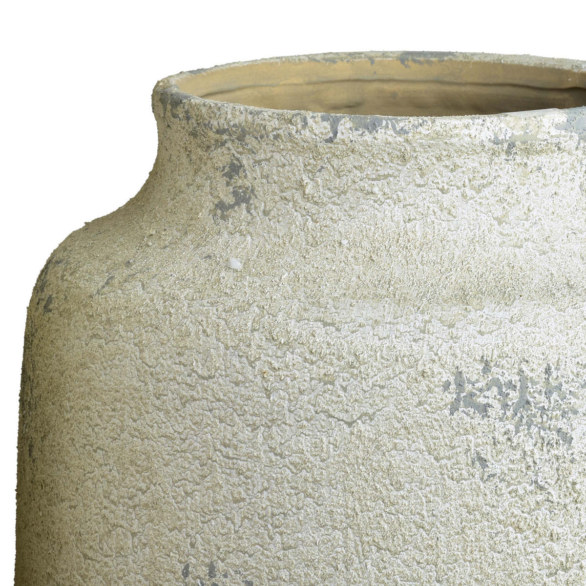 EVRO Vase aus Keramik, betongrau - Grau, Keramik (50cm) - Mondex