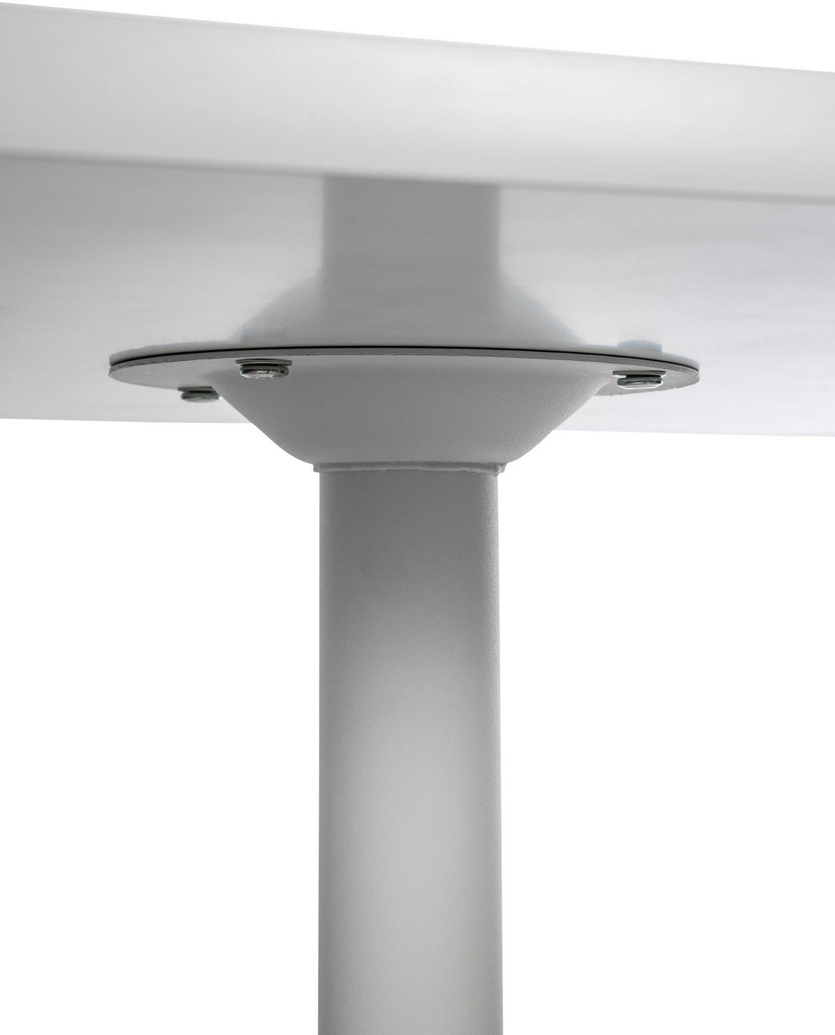 STEHTISCH eckig 60/60/108 cm Holz weiß/weiß - Weiß, Holz/Metall (60/60/108cm) - CLP