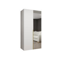 DREHTÜRENSCHRANK 202/100/52 2-türig - Goldfarben/Weiß, Holz (100/202/52cm) - Abiks Möbel