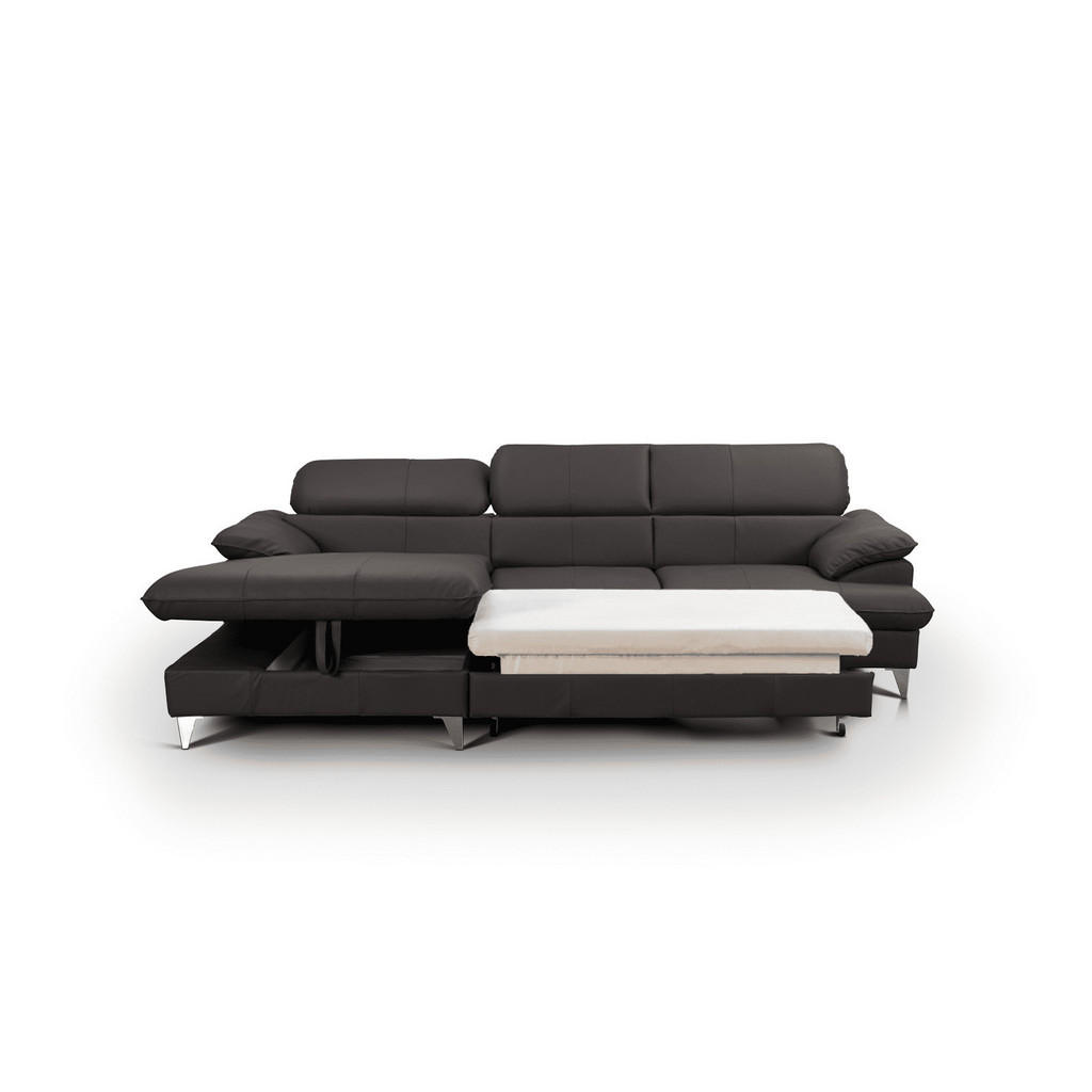 Thumbnail - Cotta Ecksofa, Dunkelbraun, Leder, L-Form,L-Form, 254x167 cm, Wohnzimmer, Sofas & Couches, Wohnlandschaften, Ecksofas