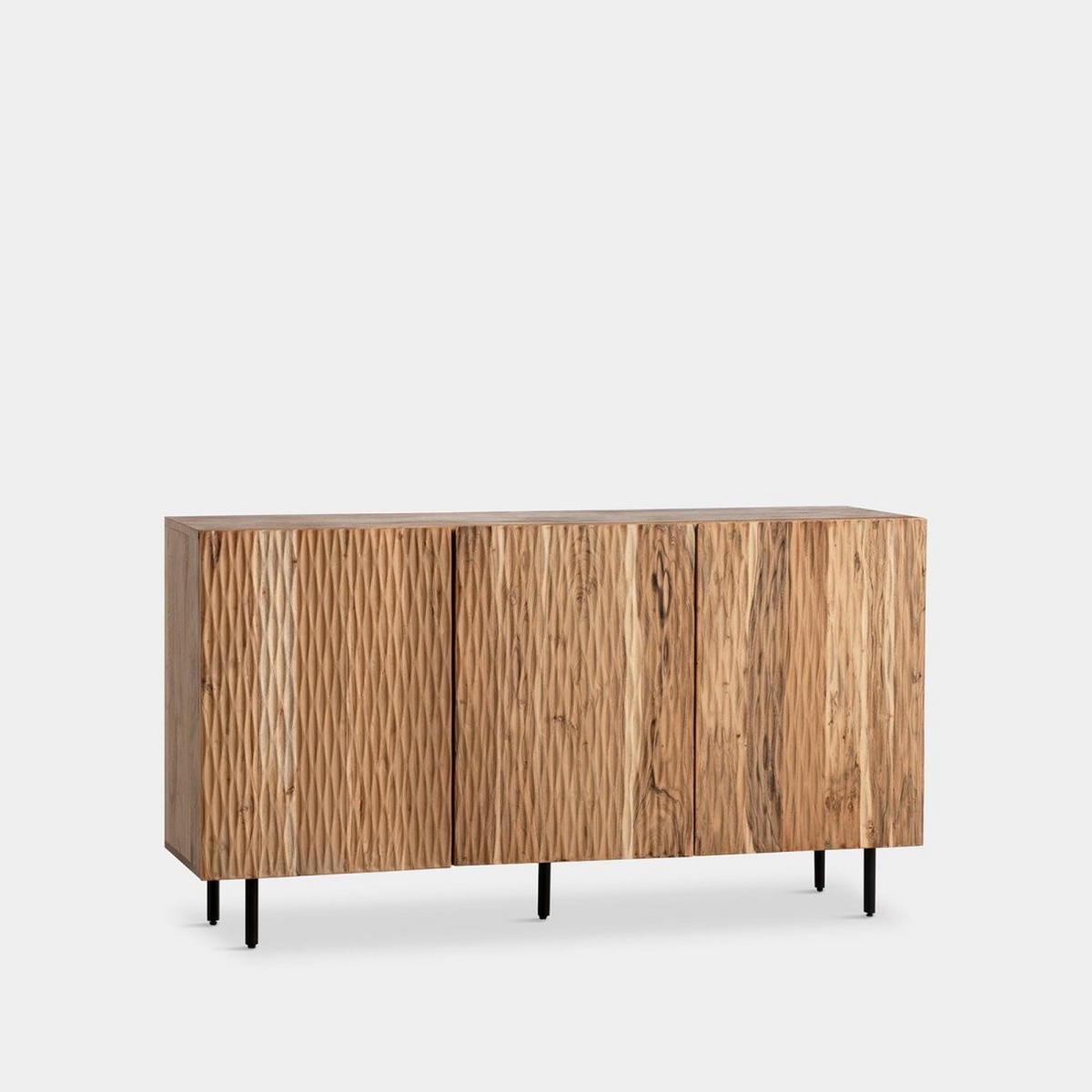 ANRICHTE NIEDRIGE Diya Natürlich 150 cm x 78 cm - Naturfarben, Holz (150/78/40cm) - Klast Home
