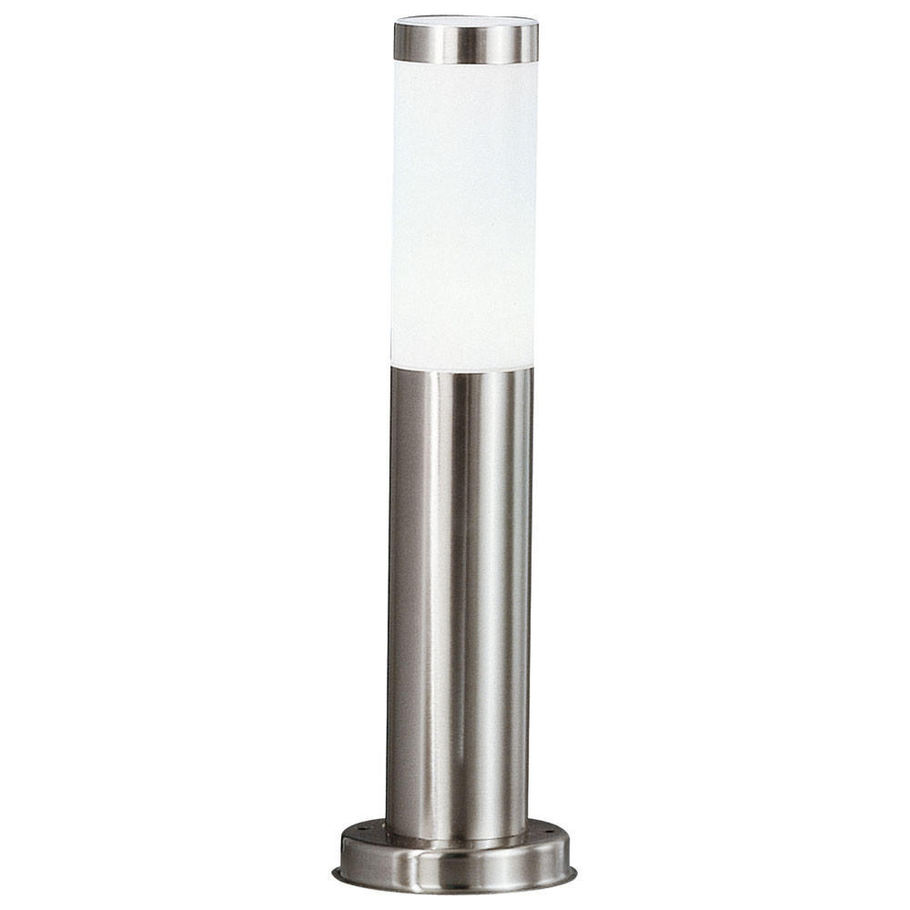 WEGELEUCHTE Metall Opal Weiß - Silberfarben, Metall (12.7/12.7/45cm) - Globo Lighting