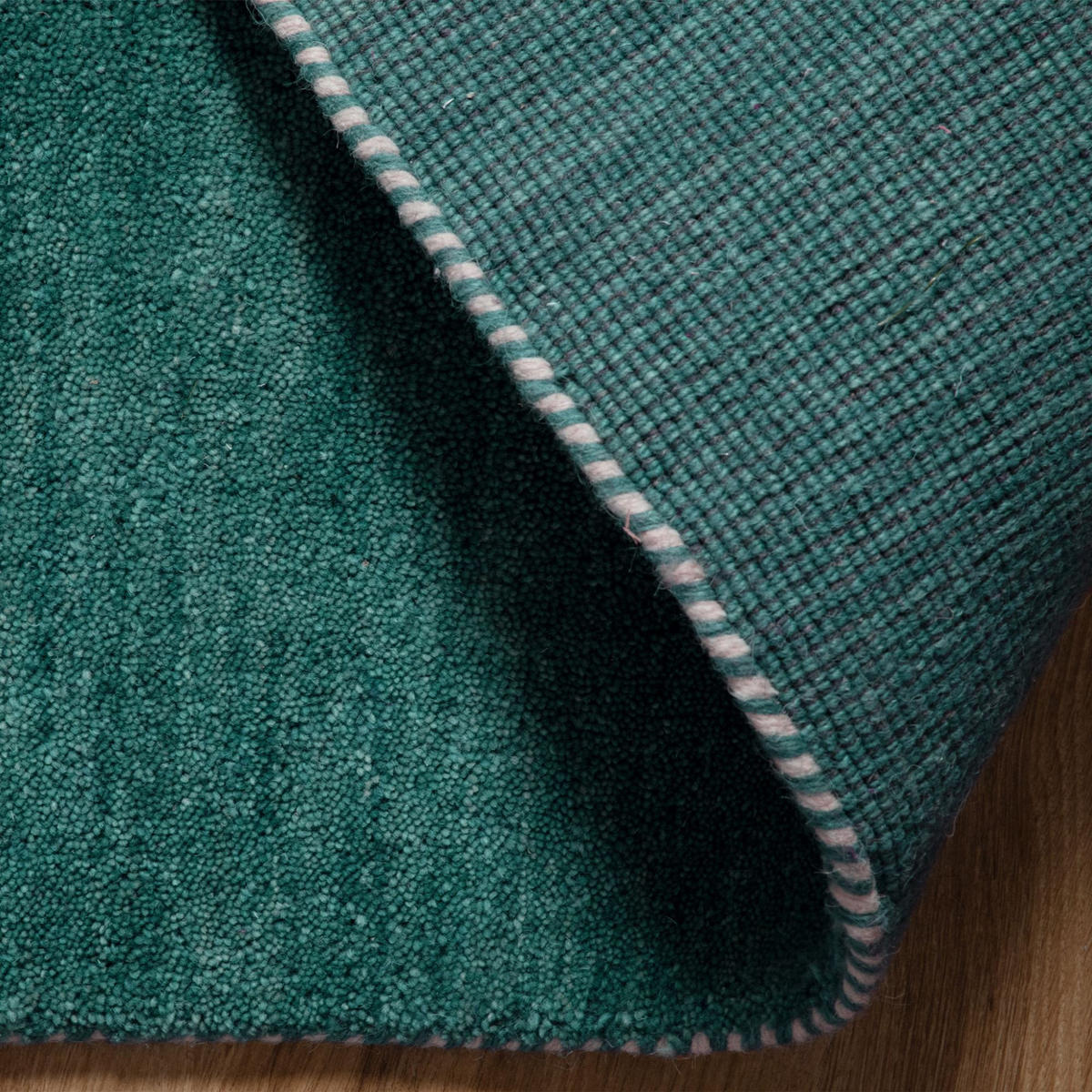 WOLLTEPPICH Nomade 130/190 cm - Türkis, Naturmaterialien/Naturmaterialen (130/190cm) - Steffensmeier