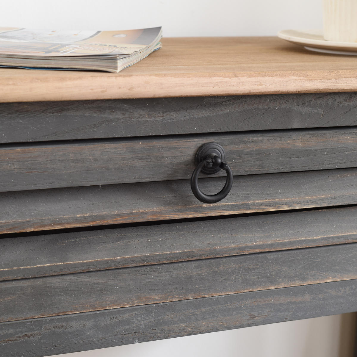 KONSOLENTISCH Blau 31/75/75 cm - Blau, Holz (75/31/75cm) - Mobili Rebecca