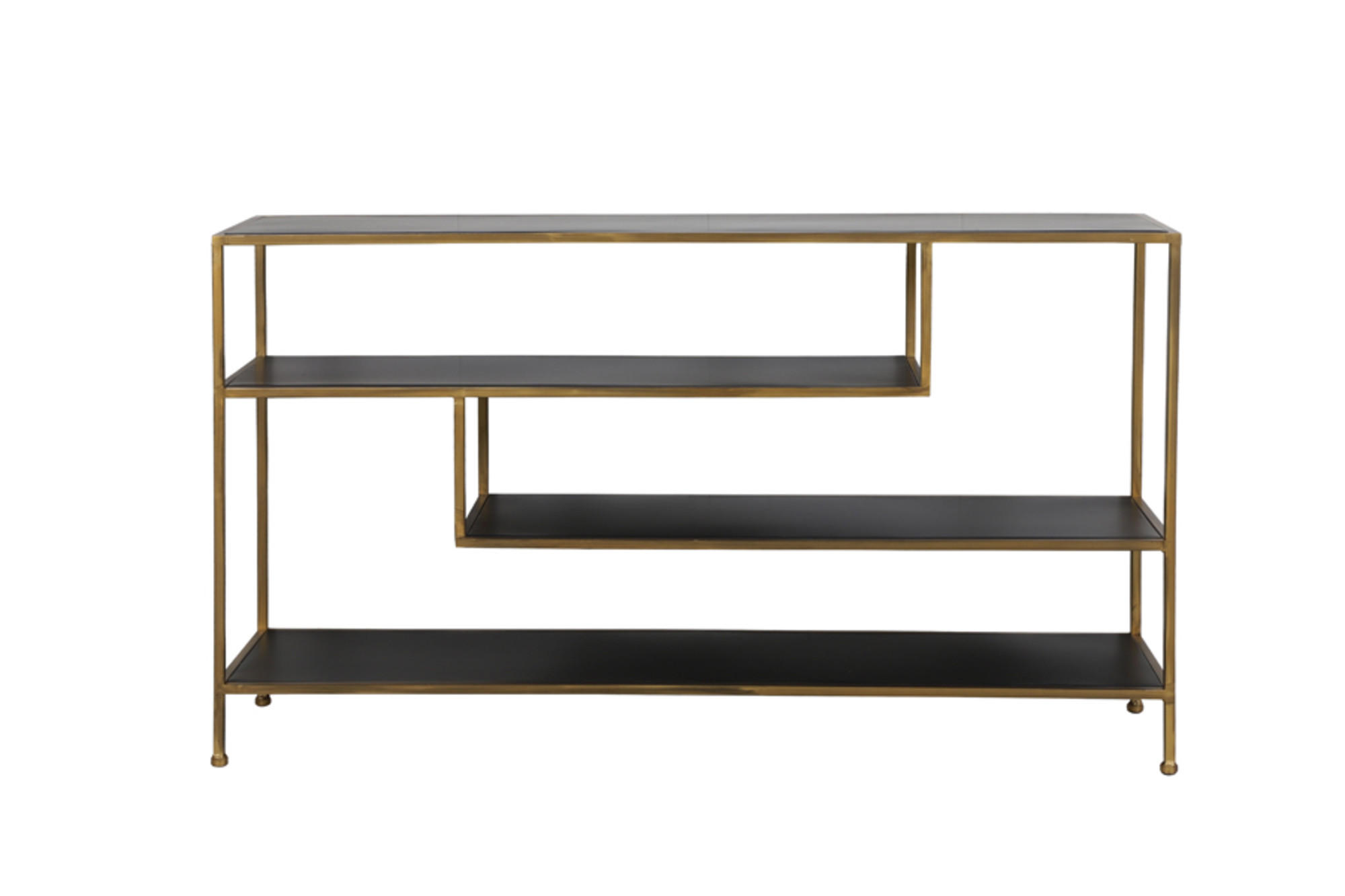 KONSOLENTISCH Ylaya Gold 140/35/80 cm - Goldfarben, Metall (35/80/140cm) - Light & Living