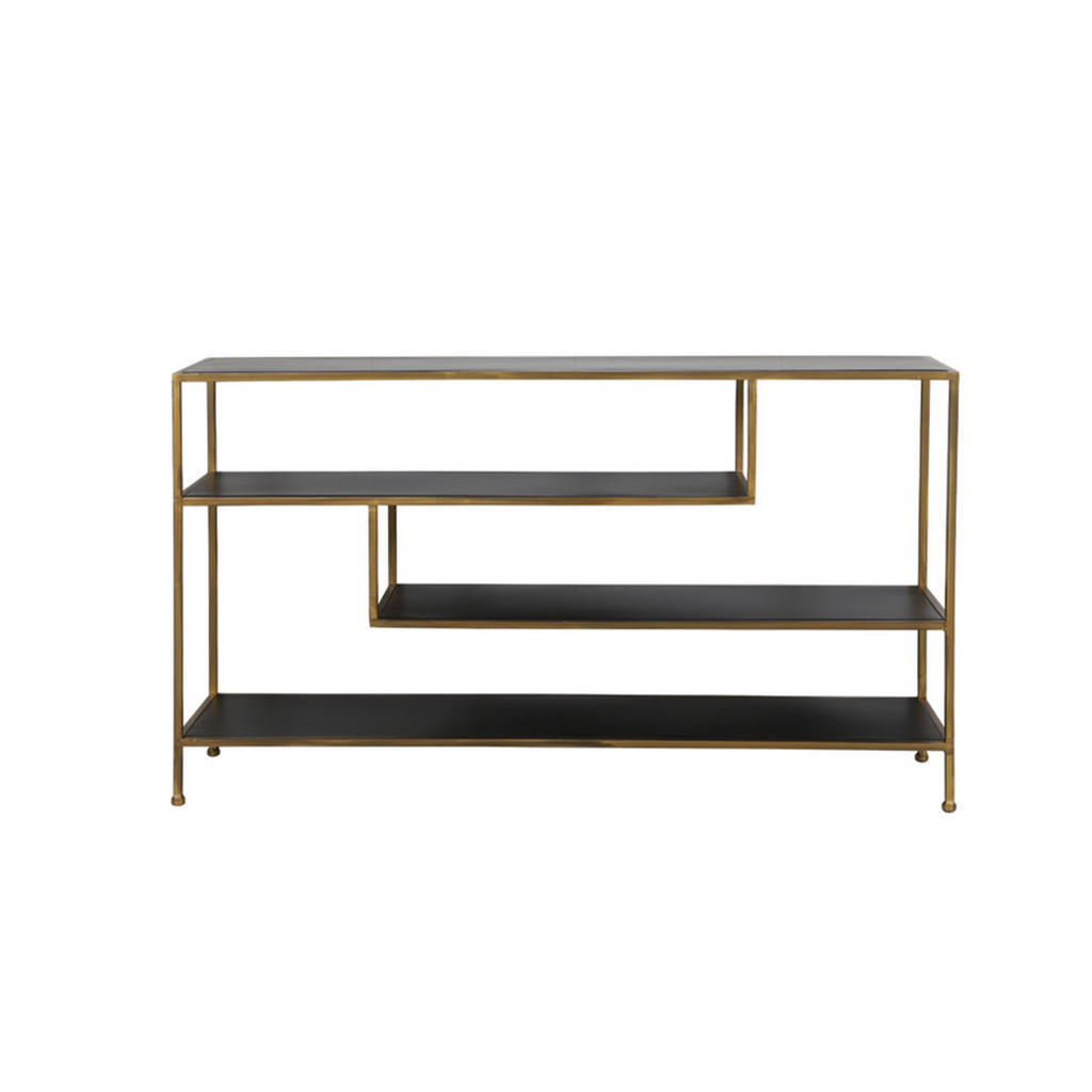 Thumbnail - Light & Living Konsolentisch, Gold, Metall, Rechteckig, 35x80x140 cm, CE, Wohnzimmer, Kommoden & Sideboards, Sideboards
