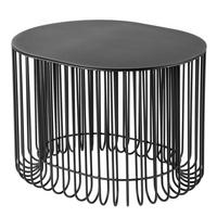 LOUNGETISCH 58 x 40 cm, schwarz - Schwarz, Metall (58/45/40cm) - KADAX
