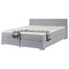 BOXSPRINGBETT 180/200cm Hellgrau President - Hellgrau, Textil (180/200cm) - Beliani