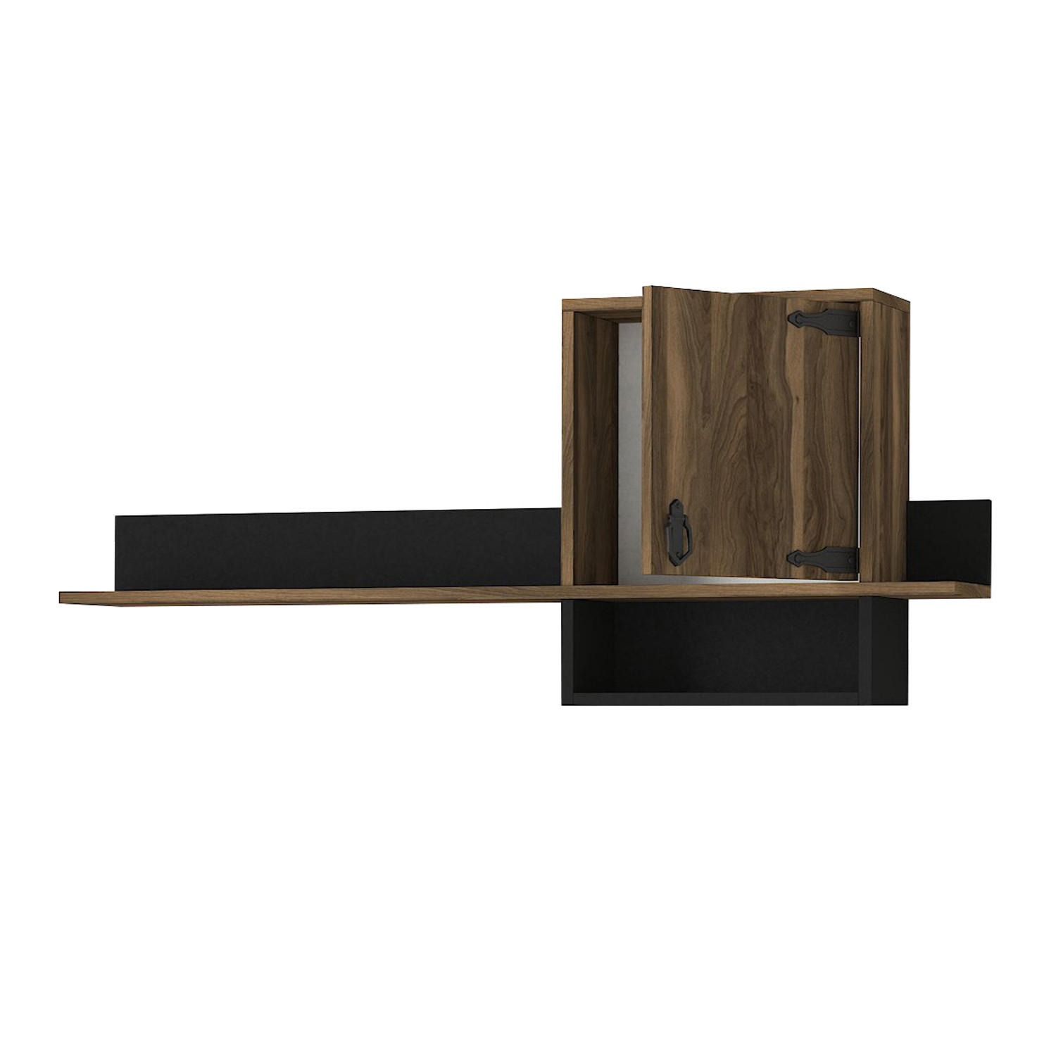 WANDREGAL ANTHES WALNUß - Braun, Holzwerkstoff (120/47/22cm) - moebel17