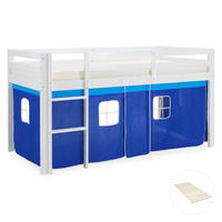 HOCHBETT Lattenrost 90/200 cm Blau - Blau/Weiß, Holz (90/200cm) - Homestyle4u