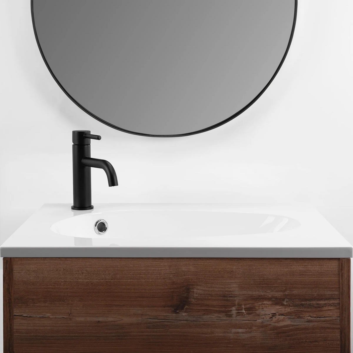 EINBAUWASCHBECKEN Rea Selena 60 - Weiß, Keramik (46.5/16.5/61cm) - REA
