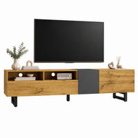 TV-ELEMENT mit 3 Türen 170 cm Holzoptik Dunkelgrau - Grau, Holzwerkstoff (36.5/42/170cm) - Beauniv