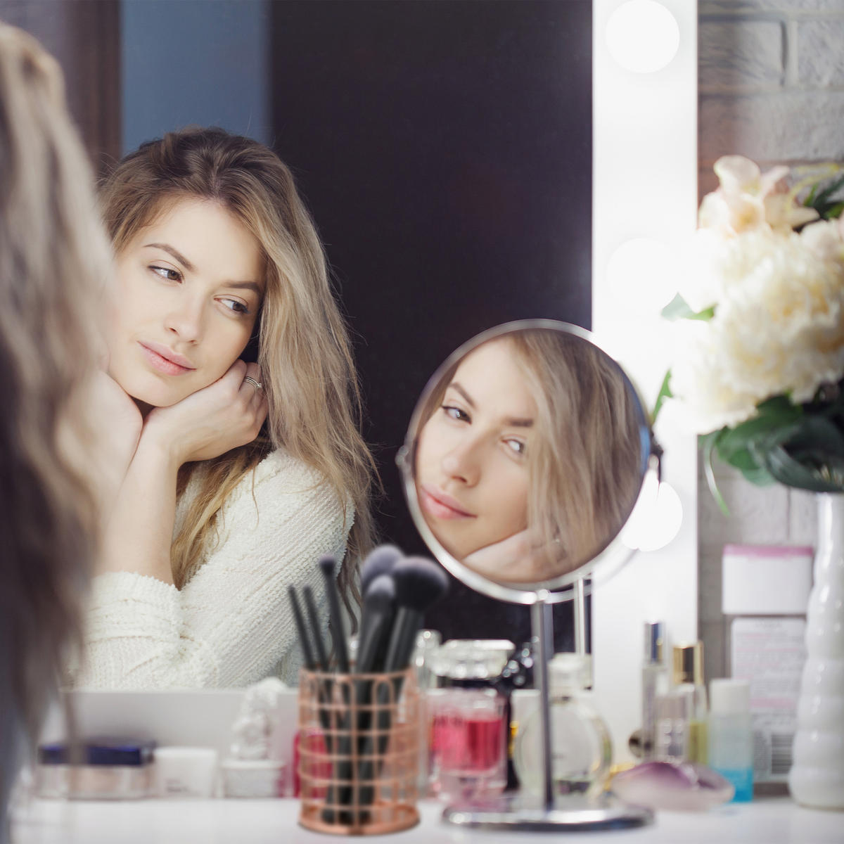 STIFTEHALTER - Goldfarben, Metall (8/10/8cm) - Relaxdays