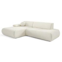 ECKSOFA Ecru PENTI Ausziehbar Mit Bettkasten Links - Ecru, Textil (286/173.5cm) - Sepro Meble