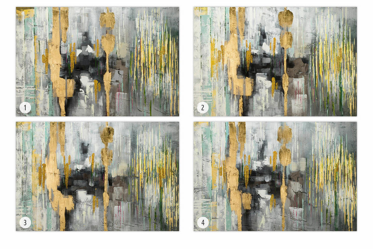 ÖLGEMÄLDE 120/80 cm - Gelb, Holz/Textil (2.02/80cm) - KUNSTLOFT