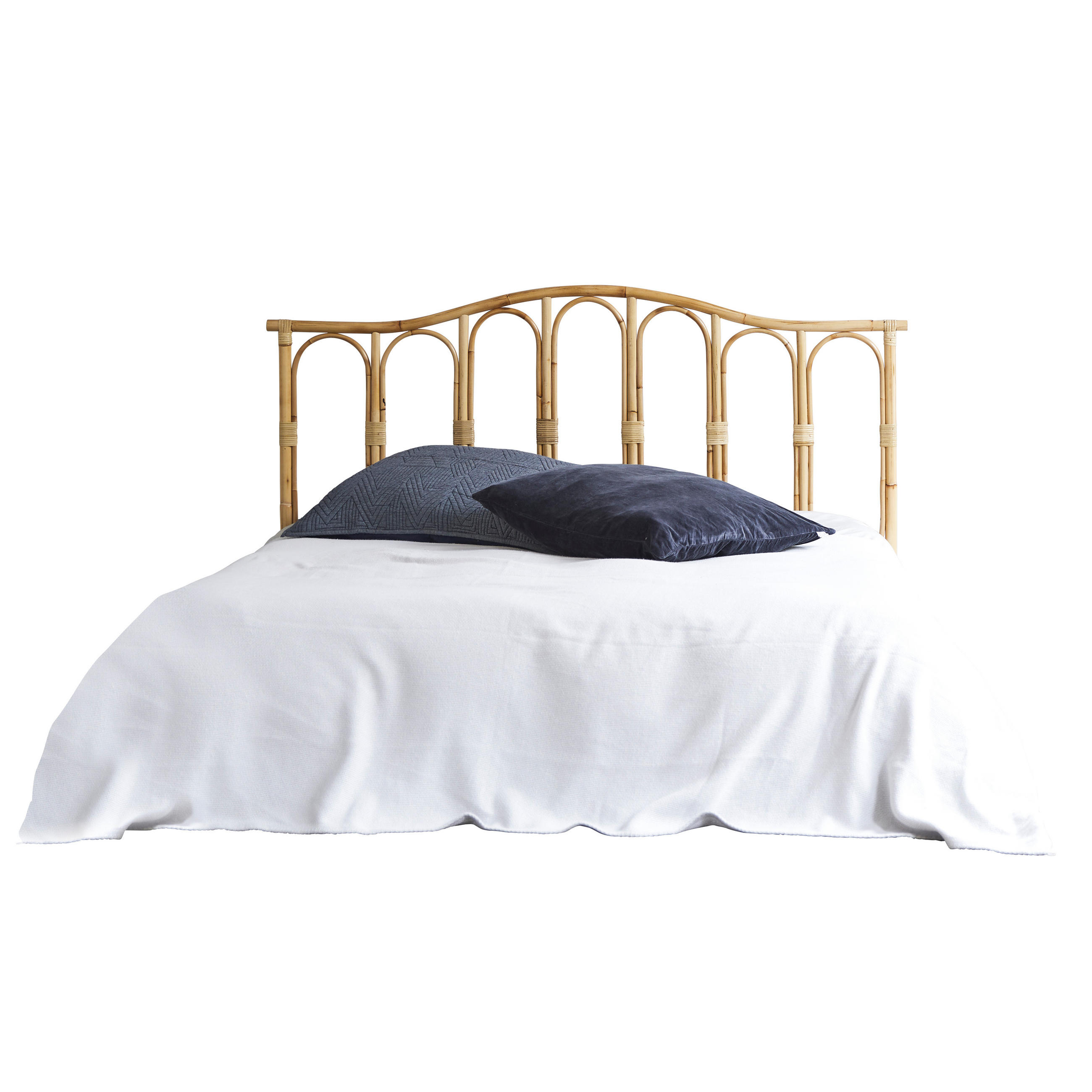 KOPFTEIL Ondine Natur aus Rattan - Naturfarben, Naturmaterialien (160/100/3cm) - Tikamoon