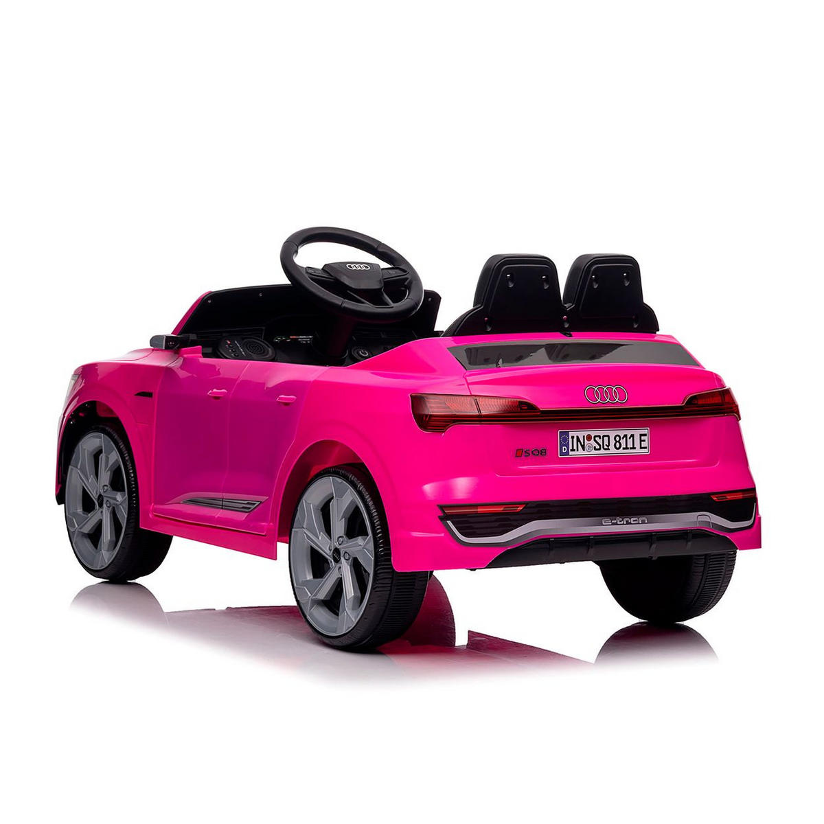 ELEKTROAUTO SUV Audi SQ8 pink Fernbedienung Doppelmotorantrieb Gurt - Rosa, Kunststoff (98/58/43cm) - Chipolino
