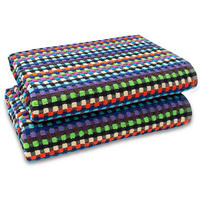 DUSCHTÜCHER, 2er-Set, 70x140 cm, 100% Baumwolle, bunt - Multicolor, Textil (70/140cm) - Zollner