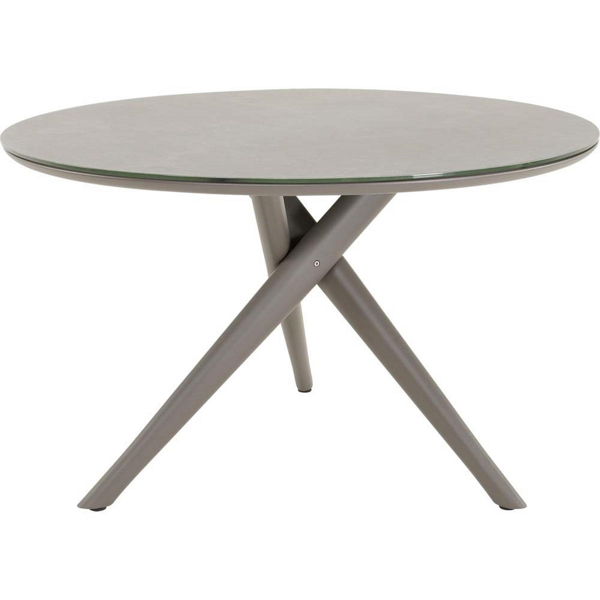 GARTENTISCH Mojito - Grau - 120/120/74 cm - Grau, Glas (120/120/74cm) - Lesli Living