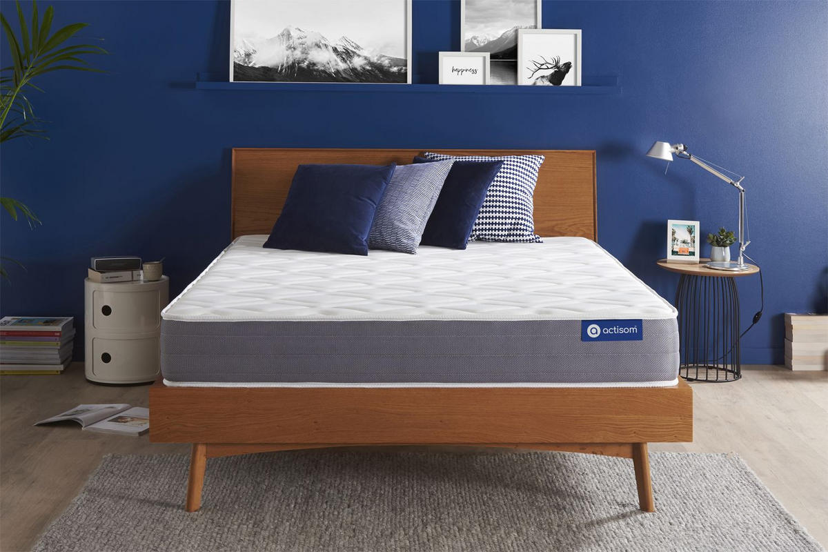 MATRATZE Actiflex dream Taschenfederkern und Memory-Schaum 160 x 190 cm h1 - Weiß, Textil (160/190cm) - ACTISOM