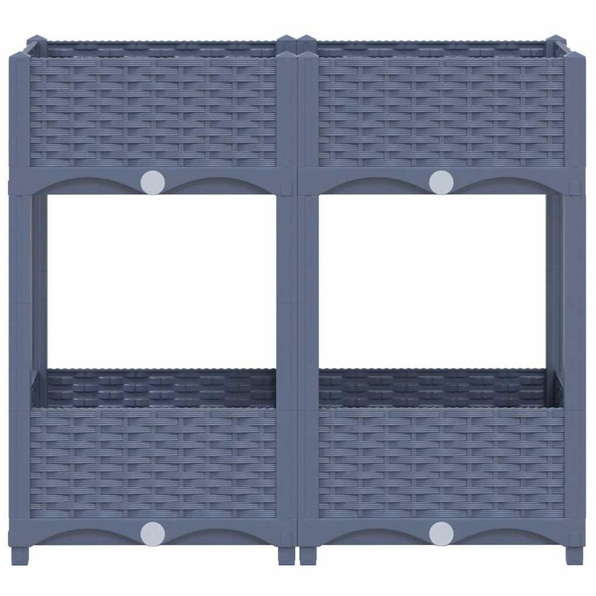 HOCHBEET 80/40/71 Cm Polypropylen - Blau, Kunststoff (80/71/40cm) - vidaXL